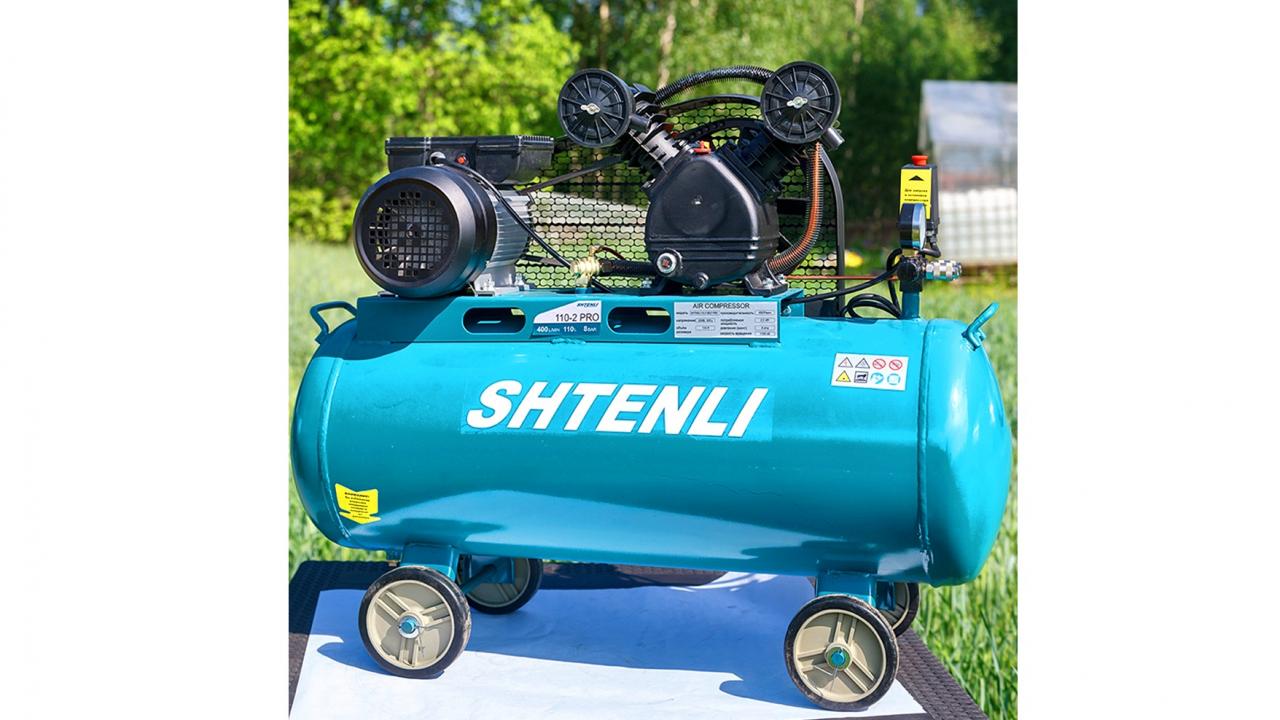 Компрессор Shtenli 110-2 BELT PRO (80 л, 2,5 кВт)